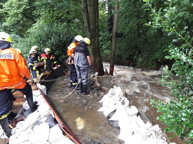 Hochwassereinsatz in Bad Harzburg